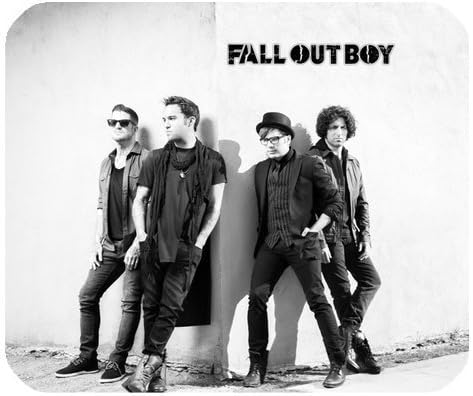 Fall Out Boy Custom Rectangle Rubber Mouse Pad Oblong Gaming Mousepad in 220mm*180mm*3mm By windy City Accessories