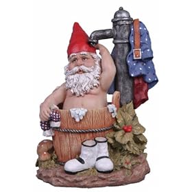 Bathing Garden Gnome by 