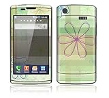 Line Flower Decorative Skin Cover Decal Sticker for Samsung Captivate SGH i ....