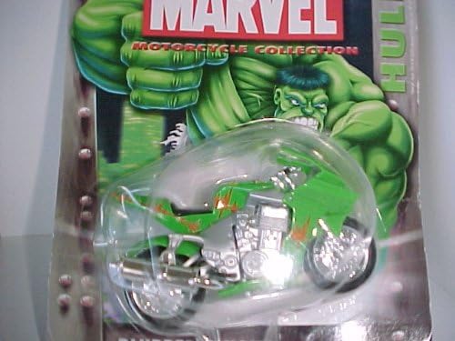 2003 Maisto Marvel Motorcycle Collection Series 2 - Hulk Blurred Vision - Green Motorcycle # 527