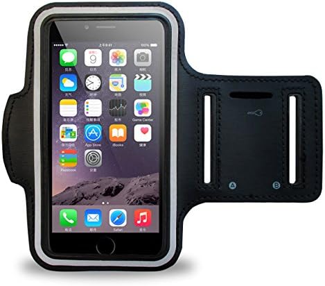 Sport Armband for iPhone 6 (4.7"), Miyoo Sport Exercise Gym Sportband Arm band Sports Running Apple iPhone 6 Armband Case With Key Holder - Touchscreen Compatible Clear Cover, Adjustable, Durable, Waterproof, Sweat proof, Dirt proof, Best for workouts, Running, Cycling, Or Any Fitness Activity Outside with ID/Credit Card/Money Holder.