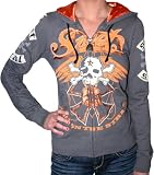 SMET Christian Audigier Ed Hardy Womens Broken Iron Eagle Tattoo Zip Hoodie Hoody Shirt 51Wyjv LxXL. SL160 SMET Christian Audigier Ed Hardy Womens Broken Iron Eagle Tattoo Zip Hoodie Hoody Shirt