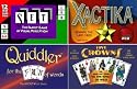 Value 4 pack SET, Quiddler, Xactica, Five Crowns