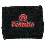 Brembo Black/Red Brake Reservoir Sock Cover Fits Honda CBR 600rr 1000rr, Suzuki GSXR 600 750 1000, Yamaha R1 R6 R6s, Kawasaki ZX6R ZX9R ZX10R ZX12R