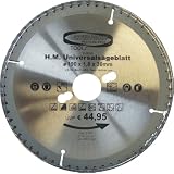 MASTERP Multi S�geblatt 190x30,0mm 60 Z�hne, f�r fast alle Belastungsbereiche, hohe Schnittqualit�tvon "Master-net"