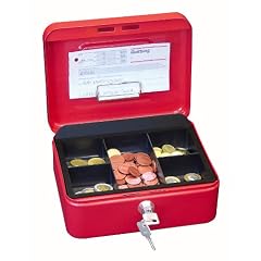 Wedo 145202H Geldkassette mit Clip 20,0 x 16,0 x 9,0 cm , rot