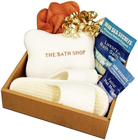 Premier Dead Sea Spa &amp; Bath Gift Set✔ Soothing Dead Sea Bath Salts✔ Healing Dead Sea Mud Mask✔ Relaxing Spa Pillow✔ Soft Facial Cloth✔ Comfy Spa Slippers✔ 100% Money Back Guarantee✔