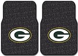 Rubber Front Floor Mats - NFL Football - Green Bay Packers - Pair
