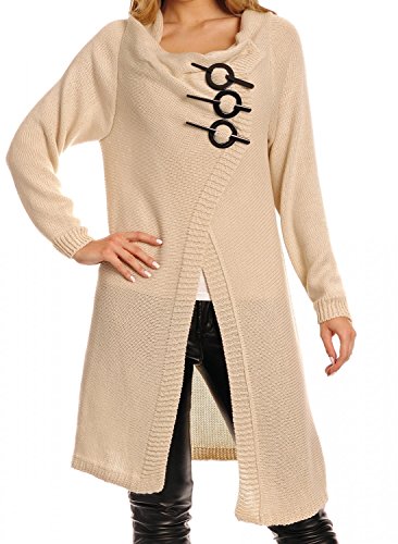Zeta Ville Womens Waterfall Jacket Cardigan Cape Blazer Knit Warm Coat - 106z