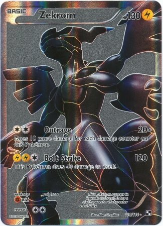 Pokemon Black & White Single Card Zekrom #114 Ultra Rare On Sale
