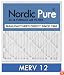 Nordic Pure 20x25x5 Honeywell Replacement AC Furnace Air Filters, MERV 12, Box of 2