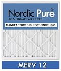 Nordic Pure 20x25x5 Honeywell Replacement AC Furnace Air Filters