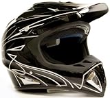 Adult Motocross ATV Helmets Black (Large)