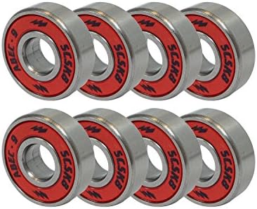 Metal Core Scooter Wheels 100mm BLACK and ORANGE RAZOR FREE Bearings (101022076144)