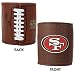 CC1 San Francisco 49ers NFL Beer NFL Football Can Coozy Holder (Real Wilson Leather)