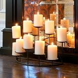 10-Candle Metal Candelabra