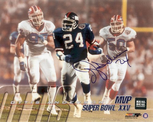 Ottis Anderson New York Giants - Super Bowl 25 XXV MVP - Autographed 8x10 Photograph