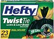 Hefty Twist Tie, 39 Gallon Lawn and Leaf Bags, 23 Count Boxes (Pack of 6)