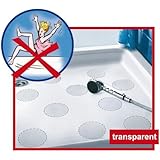 Original Safepore&reg; Anti-slip Stickers (10 pieces of 3.94 inches in diameter) for Your Safety in the Bathroom - No More Sliding in Bathtub or Shower Tray. No Mats Needed
