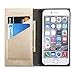 GMYLE iPhone 6 Case, Wallet Case Clip for iPhone 6 / 6s (4.7 inch Display) - Pink & Champagne Gold PU Leather Slim Protective Folio Wallet Stand Case Cover