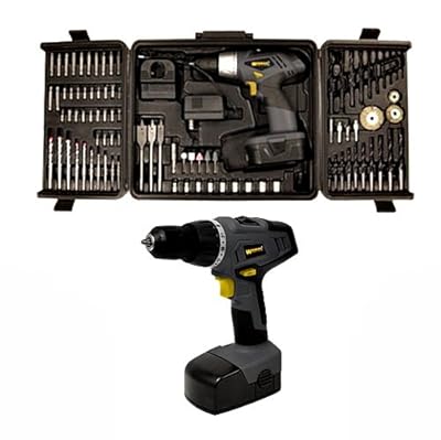 Worker 9096 91-Piece 18-Volt Two Speed Variable Trigger Drill Accessory Combo Kit, 3-Pack