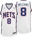 NBA Men's New Jersey Nets Deron Williams Revolution 30 Home Swingman Jersey (White, X-Large)