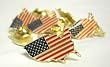 Club Pack of 12 American Flag United States of America Pins #41917