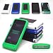 Silicone Solar Pocket Travel Mobile Backup Charger Case With Internal Battery for iPhone - BLACK