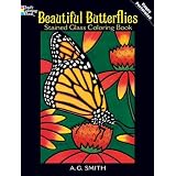 Beautiful Butterflies Stained Glass Coloring Book (Dover Pictorial Archives)