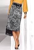 metrostyle Zebra Print Skirt