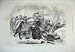 1871 Battle Le Mans France Men Shooting Lady Wounded