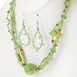 Summer Green Necklace and Earrings