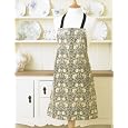 Laura's Beau Licensed William Morris Design Pimpernel Cream PVC / Oilcloth Wipe Clean Floral Apron