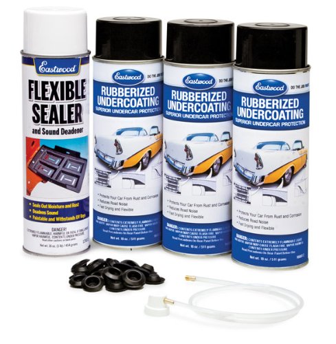 Eastwood Rubberized Undercoating & Flexible Sealer Sound Deadening Aerosol Kit