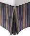 Peacock Alley Luxury Linens Tony 100-Percent Long Staple Cotton Stripe Full Bed Skirt