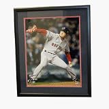 Hideki Okajima Autographed 2007 World Series Framed 16 x 20 Photograph