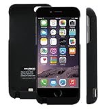 ハヤブサモバイル iPhone6 4.7用 大容量5700mAh モバイルバッテリー内蔵ケース [黒 ブラック][イヤホン延長ケーブルと日本語取扱説明書付]