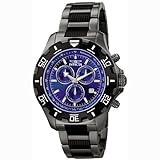 Invicta Men's 6411 Python Collection Chronograph Gun Metal Stainless Steel Watch