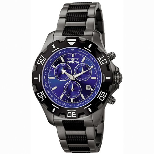 Invicta Men's 6411 Python Collection Chronograph Gun Metal Stainless Steel Watch