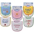 2-Pack Embroidered Sayings Baby Bibs
