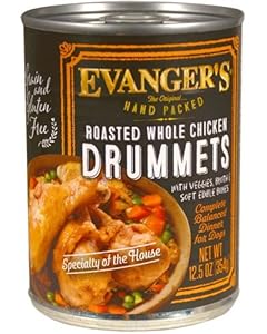 Evanger's Evanger's Roasted Chicken Drumette Canned Dog Food 13.2 oz cans / case of 12 Canned Food Evanger's Evanger's Roasted Chicken Drumette Canned Dog Food 13.2 oz cans / case of 12 Canned Food