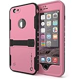 iPhone 6 Plus Waterproof Case, Ghostek Atomic Pink Apple iPhone 6 Plus Waterproof Case W/ Attached Screen Protector - Lifetime Warranty - Apple iPhone 6 Plus Slim Fitted Waterproof Shock proof Dust proof Dirt proof Snow proof Hard Shell Cover Case for iPhone 6 Plus GHOCAS191