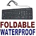 Buy Keyboards - USB PS2 Flexible Silicone Keyboard For Laptop, PC, or Computer