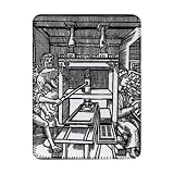 Printing press (woodcut) by German School - iPad Cover (Protective Sleeve) - Art247 - IPads 1 And 2