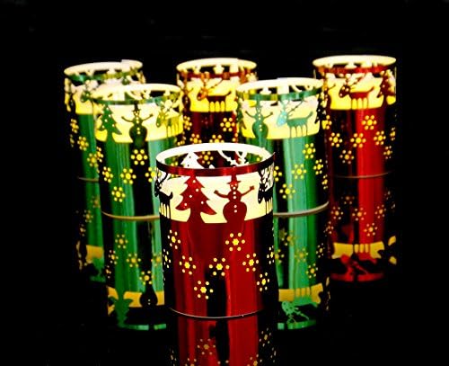Battery Operated Candles for Christmas By Festival Delights® - 6 Unscented Small Flameless Candles, Dia. 1.5"x1.75" Height, 70+ Hours of Lighting, 6 Extra Batteries Included, LED Candles, Flameless Candle Set, Votive Candles, Valentines Day Gifts, Valentines Day Gifts for Him, Valentines Day Gifts for Her, Valentine Day Gifts