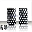 Black and White Polka Dots SNAP-ON COVER HARD CASE PHONE PROTECTOR for Huawei M318 M-318 [Beyond Cell Packaging]