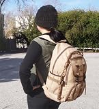 Military Inspired Backpack Hiking Camping Large Daypack Canvas
