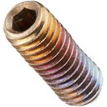 Stainless Steel Set Screw, Hex Socket Drive, Silver Tip (Metric)