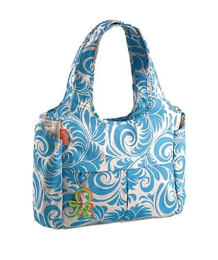 Okiedog Equinox Celeb Tote - Blue Beige