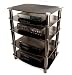 5-Shelf Media Component Stand - Black